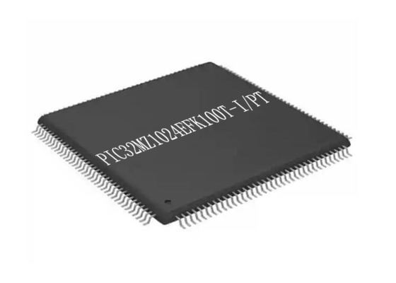 ชิปไมโครคอนโทรลเลอร์แฟลช 1MB PIC32MZ1024EFK100T-I/PT TQFP100 Single Core 200MHz