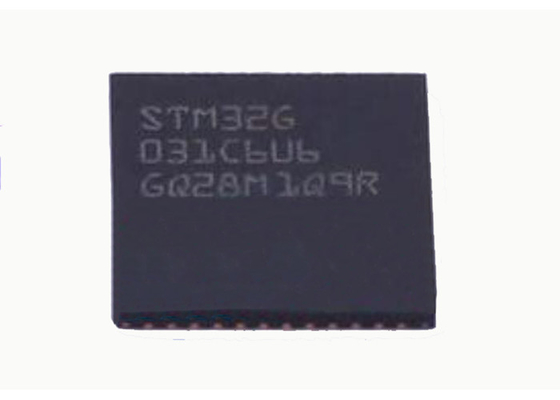 64MHz MCU ไมโครคอนโทรลเลอร์ IC STM32G031C6U6 ARM Cortex-M0+ 48-UFQFN