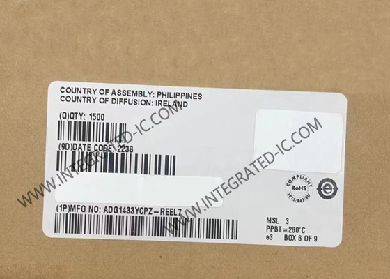ADG1433YCPZ ชิปวงจรบูรณาการ iCMOSTM สวิตช์ 4.7Ohm สวิตช์ CMOS อินดัสเตรียล