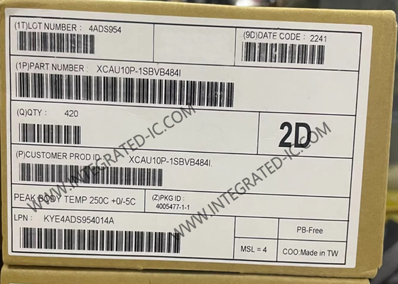 แฟลด์โปรแกรมเกตอาร์เรย์ XCAU10P-1SBVB484I 3.5 Mbit Artix UltraScale+ แฟลด์โปรแกรมเกตอาร์เรย์