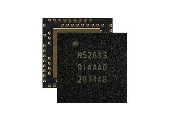 BT IC 8dbm NRF52833-QIAA-R BT 5.3 SoC NRF52833 QFN73 BT ทิศทางการค้นหาวิทยุที่มีความสามารถ