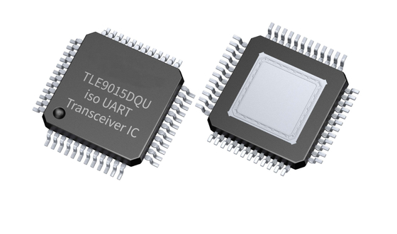 ชิปรถยนต์ PHEV TLE9015DQU Iso UART เครื่องรับส่งสัญญาณเอนกประสงค์ TQFP-48 IC
