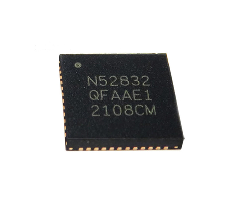 ระบบ RF หลายโปรโตคอลบนชิป NRF52832-QFAA-R NRF52832 BT Smart 2.4GHz SoC