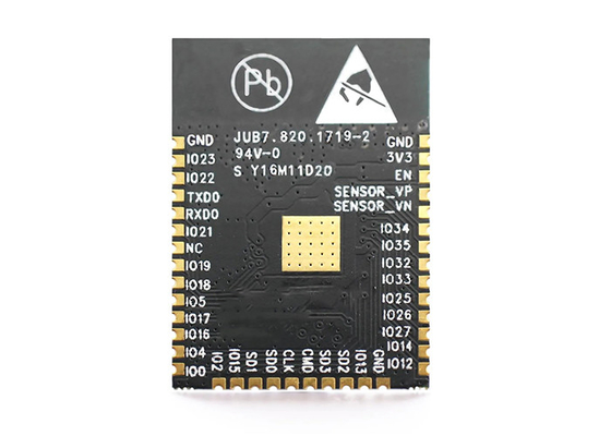 โมดูลการสื่อสารไร้สาย 128Mbits ESP32-WROOM-32 SPI Flash UART Mode โมดูล WiFi