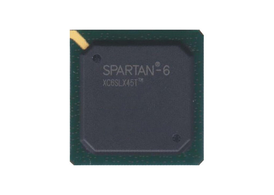 ชิปวงจรรวม XC6SLX45-2FGG484I FPGA IC การเชื่อมต่อแบบอนุกรมความเร็วสูง