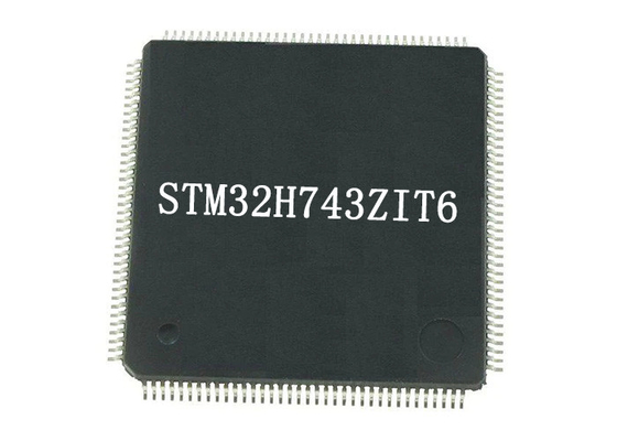 ชิปวงจรรวม STM32H743ZIT6 2-Bit Single-Core 480MHz 2MB ไมโครคอนโทรลเลอร์ IC 144-LQFP