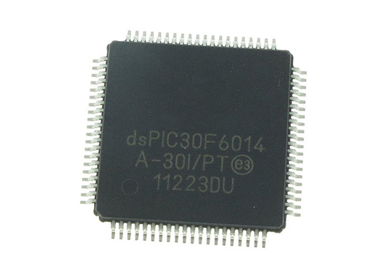 ชิปวงจรรวม DSPIC30F6014A-30I/PT ตัวควบคุมสัญญาณดิจิตอล 16 บิตประสิทธิภาพสูง