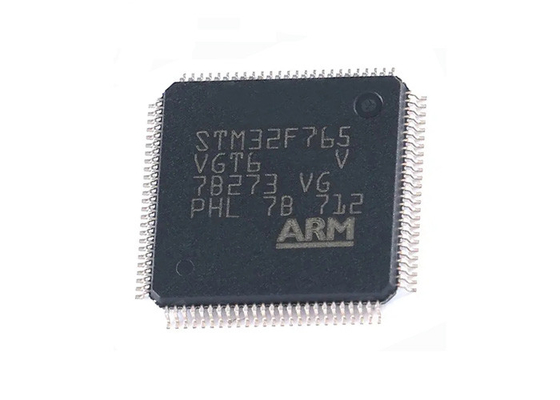 ชิปวงจรรวม STM32F765VGT6 1MB Single Core ไมโครคอนโทรลเลอร์ IC 100-LQFP