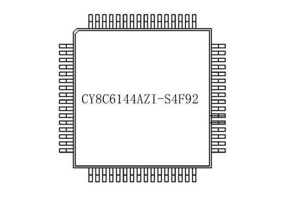 ชิปวงจรรวม 64-TQFP CY8C6144AZI-S4F92 256KB ARM Cortex -M4F ไมโครคอนโทรลเลอร์