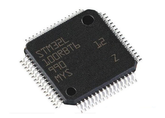 ชิปวงจรรวม 32MHz STM32L100RBT6 ไมโครคอนโทรลเลอร์แกนเดี่ยว IC 64LQFP