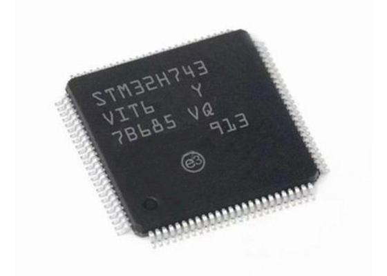 480MHz ARM Cortex M7 STM32H743VIT6 ชิปไมโครคอนโทรลเลอร์แกนเดี่ยว LQFP100