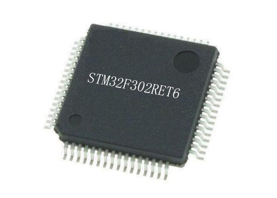 LQFP64 ARM Cortex M4 STM32F302RET6 32Bit Single Core 72MHz ชิปไมโครคอนโทรลเลอร์
