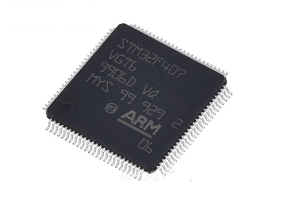 ไมโครคอนโทรลเลอร์ IC STM32F407VGT6 1 Mbyte ของหน่วยความจำแฟลช LQFP100 Single Core