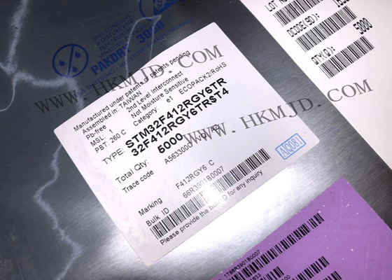 ชิปวงจรรวม STM32F412RGY6TR 32-Bit Single-Core 100MHz 1MB ไมโครคอนโทรลเลอร์ IC