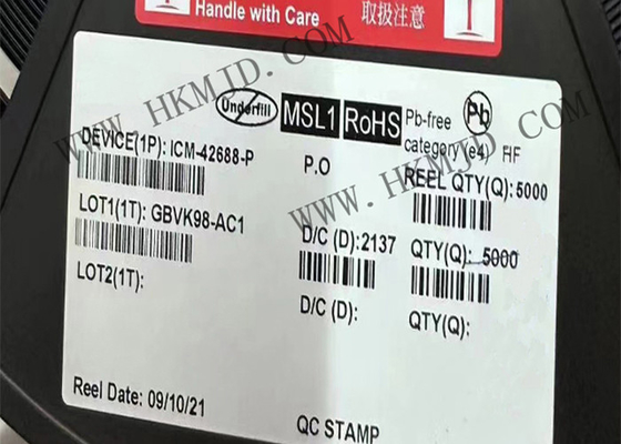 ชิปวงจรรวม ICM-42688-P เอาต์พุตเซ็นเซอร์ 6 แกนความแม่นยำสูง LGA14