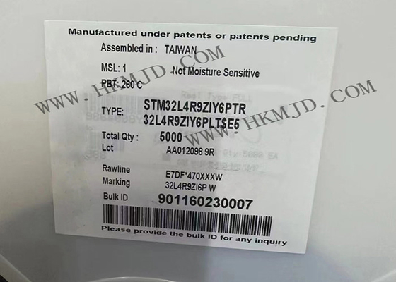 ชิปวงจรรวม STM32L4R9ZIY6PTR Single-Core 120MHz 2MB ไมโครคอนโทรลเลอร์ IC