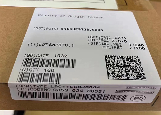 วงจรรวมอิเล็กทรอนิกส์ Single-Core 50MHz 256KB LPC11E68JBD64 ไมโครคอนโทรลเลอร์ IC