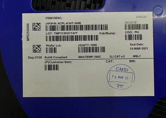 ACPL-K34T-560E ยานยนต์ 2.5 A กระแสไฟขาออกสูงสุด MOSFET ออปโตคัปเปลอร์เกทไดร์ฟ