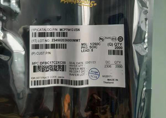 สวิตช์แบตเตอรี่ชิปวงจรรวม MCP79412-I/SN นาฬิกา/ปฏิทินแบบเรียลไทม์