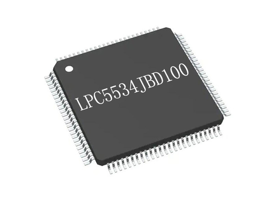 ชิปวงจรรวม 150MHz LPC5534JBD100 IC ไมโครคอนโทรลเลอร์แกนเดี่ยว 100HLQFP