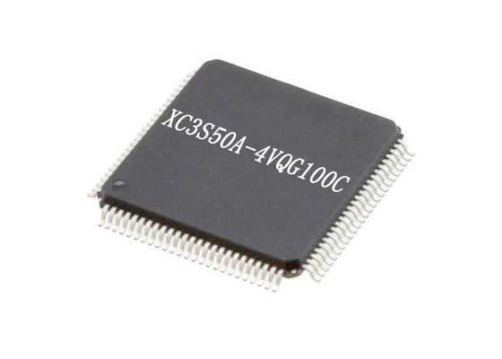 IC แบบรวม XC3S50A-4VQG100C 100-TQFP อาร์เรย์เกทที่ตั้งโปรแกรมฟิลด์ประสิทธิภาพสูง