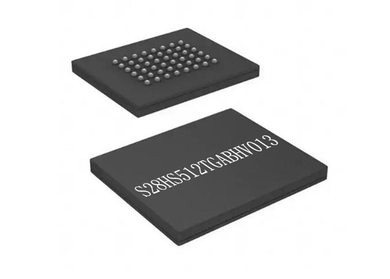 CMOS ความเร็วสูง S28HS512TGABHV013 FLASH NOR หน่วยความจำ IC 24FBGA ชิปวงจรรวม