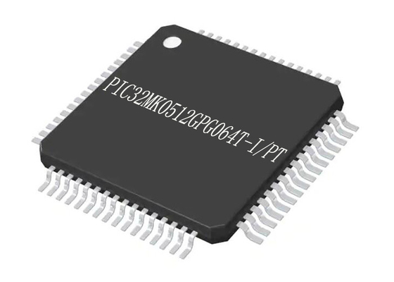 Single Core PIC32MK0512GPG064T-I/PT ไมโครคอนโทรลเลอร์ MCU 64TQFP ไมโครคอนโทรลเลอร์ IC