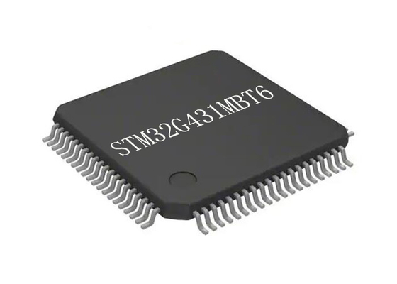 Single Core STM32G431MBT6 ไมโครคอนโทรลเลอร์ MCU 80LQFP ประสิทธิภาพสูง 170MHz
