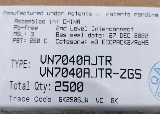 ด้านสูง VN7040AJTR ชิปวงจรรวม 24A โหลดไดรเวอร์ IC ชิป IC 40mOhm