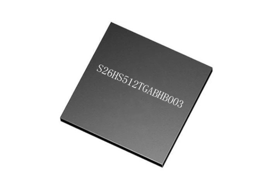 ชิป IC 24-VBGA Surface Mount S26HS512TGABHB003 200MHz NOR Flash Memory IC