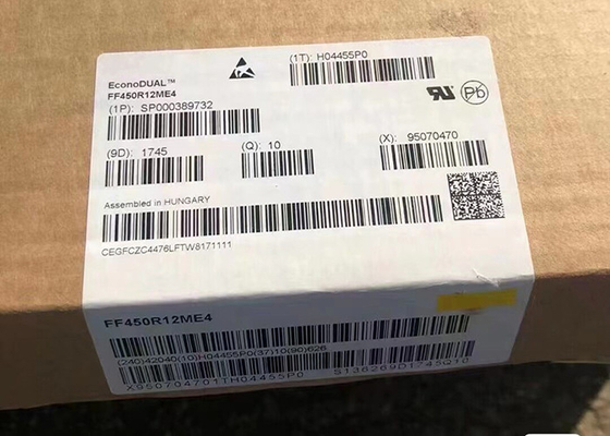 ทรานซิสเตอร์ FF450R12ME4 IGBT โมดูล Trench Field Stop Half Bridge Inverter