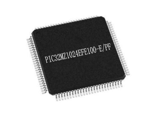 Single Core PIC32MZ1024EFE100-E/PF ชิปไมโครคอนโทรลเลอร์ TQFP100 MIPS32 M-Class