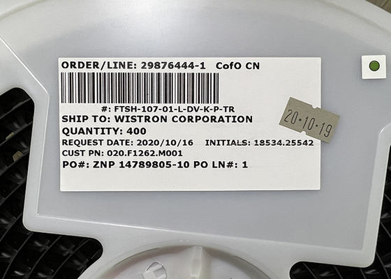 FTSH-107-01-L-DV-K-P-TR ชิป IC 14 ตำแหน่งตัวเชื่อมต่อส่วนหัวของ Surface Mount