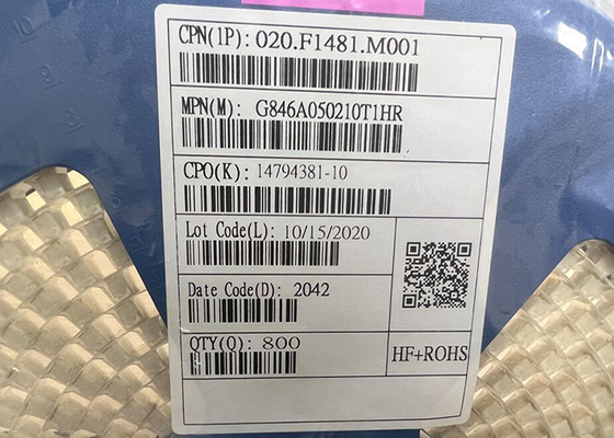 G846A050210T1HR หลอดชิปวงจรรวม SMD และตัวเรือนสายไฟ