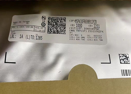 ไมโครคอนโทรลเลอร์ MCU MSP430FR69891IPZR 100-LQFP ไมโครคอนโทรลเลอร์สัญญาณผสม IC