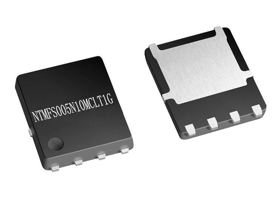 ทรานซิสเตอร์ N-Channel เดี่ยว NTMFS005N10MCLT1G ชิป IC เพาเวอร์ MOSFET 5-DFN