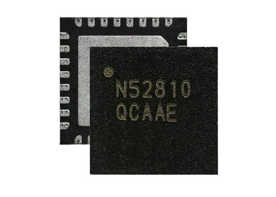 32-VFQFN NRF52810-QCAA-E-R7 2Mbps BT IC 2.4GHz ชิปรับส่งสัญญาณ