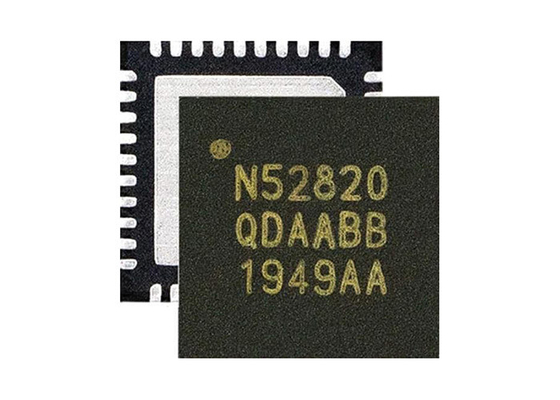ตัวรับส่งสัญญาณ RF 2.4GHz ชิป BT NRF52820-CFAA-D-R7 44-UFBGA