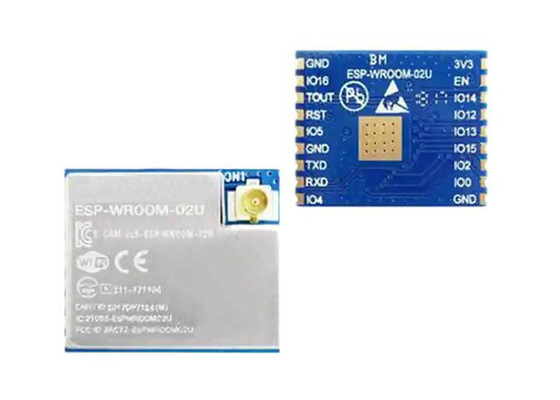 โมดูลรับส่งสัญญาณ WiFi ESP-WROOM-02U-N4 18-SMD โมดูลการสื่อสารไร้สาย