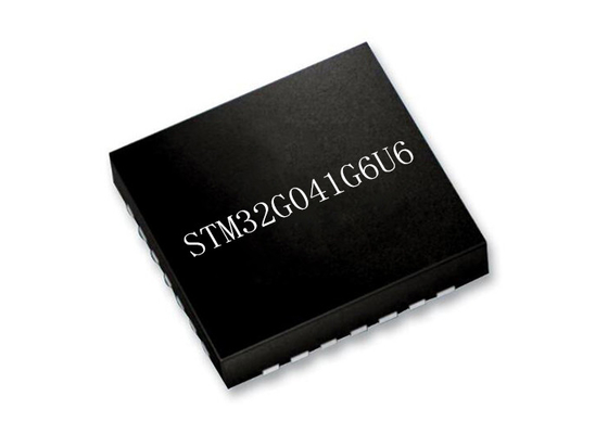 ชิปไมโครคอนโทรลเลอร์ Single Core STM32G041G6U6 ARM Cortex-M0+ 28-UFQFN