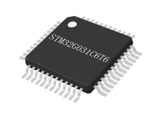 ชิปไมโครคอนโทรลเลอร์แกนเดี่ยว 32 บิต STM32G031C6T6 48-LQFP ไมโครคอนโทรลเลอร์ MCU