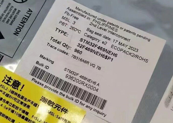 มิกรออนไลน์ MCU STM32F469NEH6 32 บิต เซ็นคอร์เดียว 180MHz 512KB แฟลช