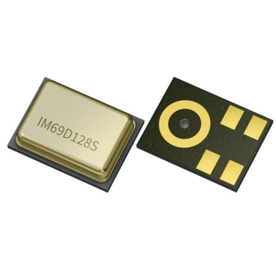 เครื่องตรวจจับ IC IM69D128SV01XTMA1 ไมโครโฟนดิจิตอล XENSIVTM MEMS พลังงานต่ําสุด