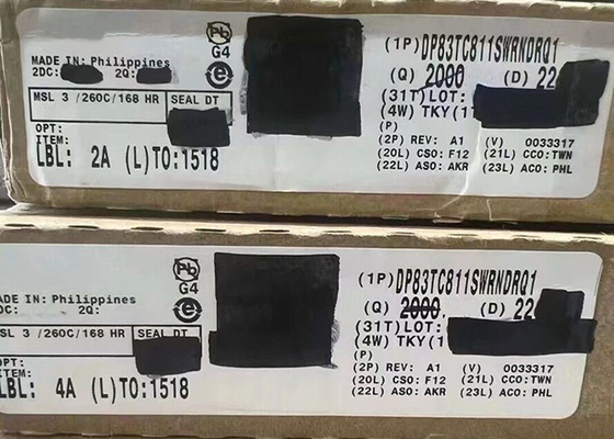 DP83TC811SWRNDRQ1 เครื่องรับสัญญาณอีเทอร์เน็ตรถยนต์พลังงานต่ํา PHY