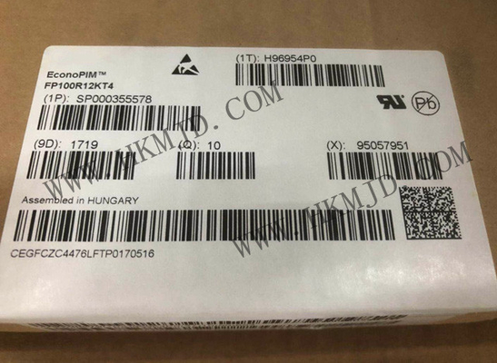 โมดูล IGBT รถยนต์ FP100R12KT4 1200V 100A PIM เครื่องปรับเข้า 3 ขั้นตอน โมดูล IGBT