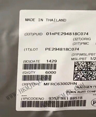 ชิปวงจรบูรณาการ MFRC63002HN 3V RFID Transponder IC 32-VFQFN