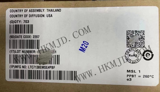 ชิปวงจรบูรณาการ LTC7138EMSE 400mA Buck Switching Regulator IC MSOP16