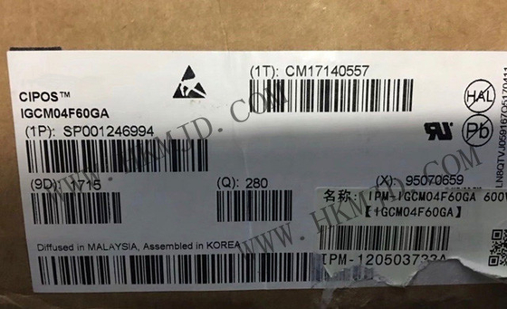 ชิปวงจรบูรณาการ IGCM04F60GA IGBT 600V 4A 2000Vrms Power Driver Module