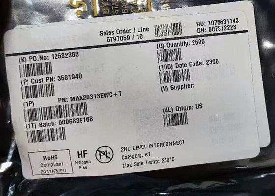 ชิปวงจรบูรณาการ MAX20313EWC 500mA ถึง 6A สวิตช์ปรับปริมาณปัจจุบัน