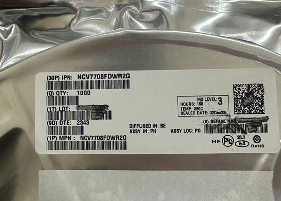 ชิปวงจรบูรณาการ NCV7708FDWR2G 500mA ไดรฟอร์ครึ่งสะพานแบบ Hex Double 28-SOIC